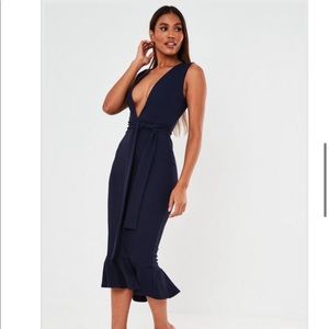 Missguided navy dress